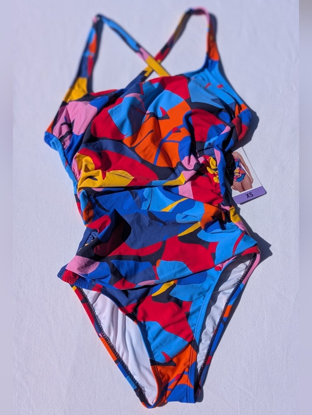 Nautica Girls' Bright Multicolor One-Piece Swimsuit Size XS - Picture 1 of 14